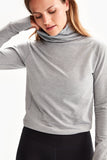 CRESCENT SNOOD LONG SLEEVE TOP