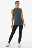 Moorea Long Tank Top With Twisted Details In The Back