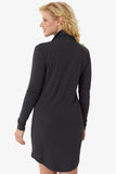Villeray Turtleneck Long Sleeve Dress With Front Half Zipper